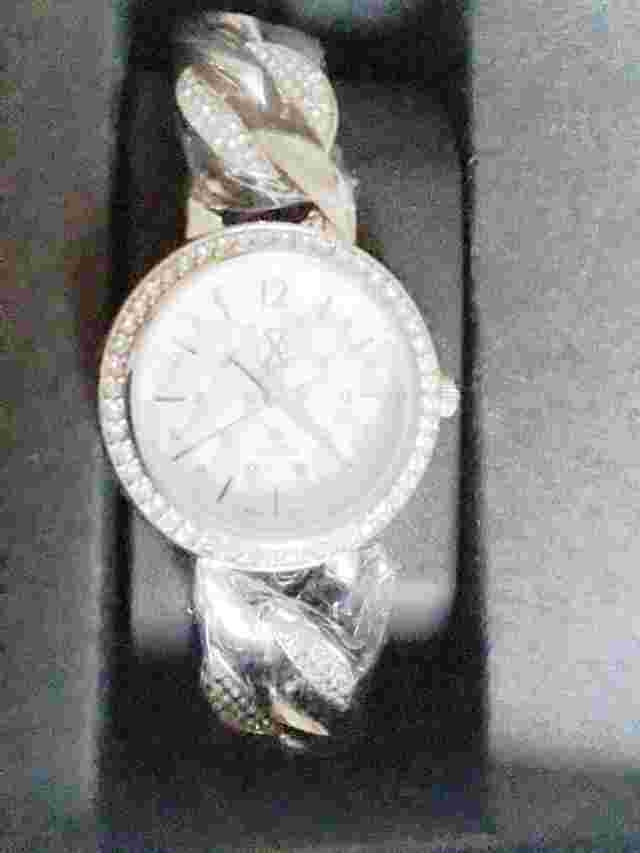 CXL by CHRISTIAN LACROIX Women's Quartz Analogue Silver-Tone Bracelet Watch BNIB