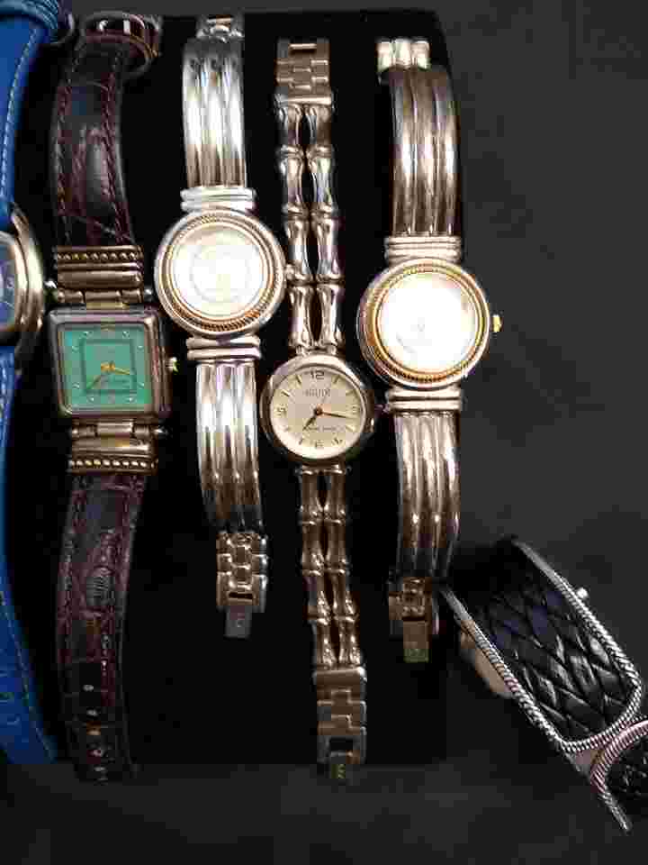 7 Ecclissi Mixed Watch Lot With Sterling Silver, All Marked, Nice Collection