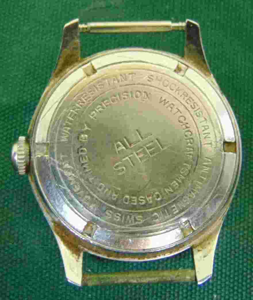 Sellita Incabloc 17 Jewel Mechanical Wristwatch Swiss Movement Stainless Running