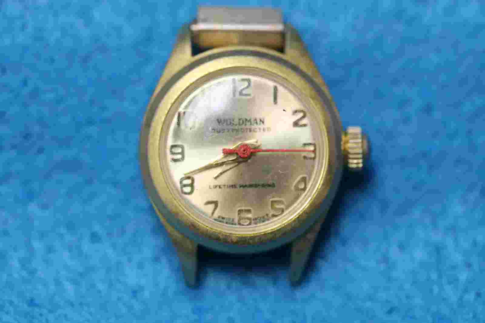 WOLDMAN / CLARO Swiss 1 Jewel Mechanical Watch Movement In Case
