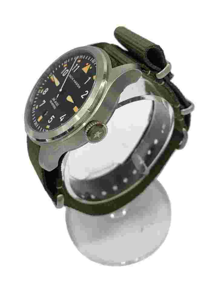 JACK MASON AVIATION Series Quartz Analog Wristwatch Black/Khaki Near Mint JAPAN