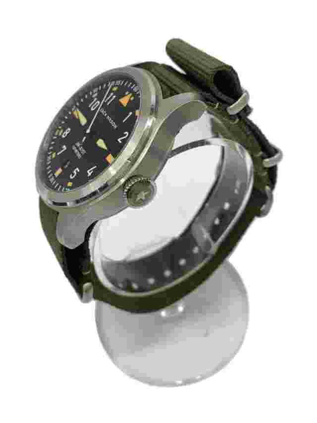 JACK MASON AVIATION Series Quartz Analog Wristwatch Black/Khaki Near Mint JAPAN