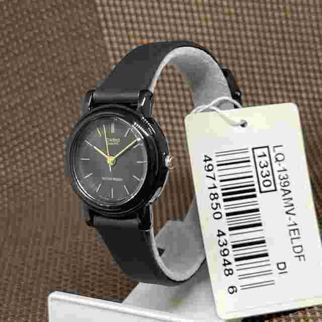 Casio LQ-139AMV-1E Classic Black Resin Black Dial Analog Quartz Ladies' Watch