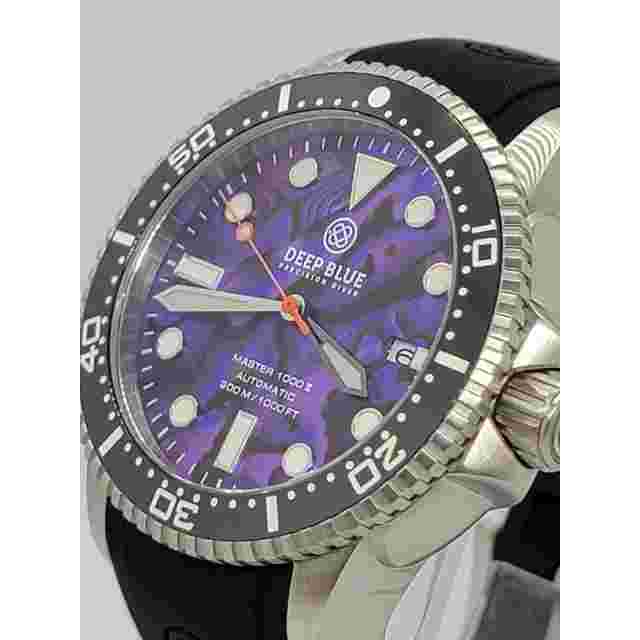 Deep Blue Purple Abalone Master 1k Automatic 44mm Diver