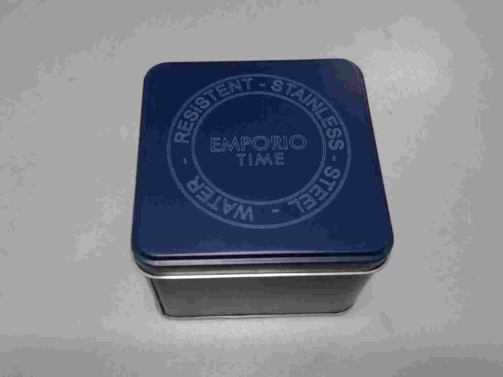 EMPORIO TIME CHRONOGRAPH NEW D19-77H11 PT RED