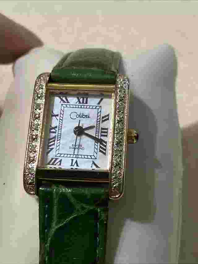 Colibri WDW96826 Ladies Swiss Diamond  Wrist Watch Swiss Movt new battery