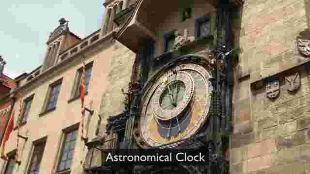 Town Hall Prague Astronomical Watch Orloj Black Brown Leather Czech Wristwatch Z