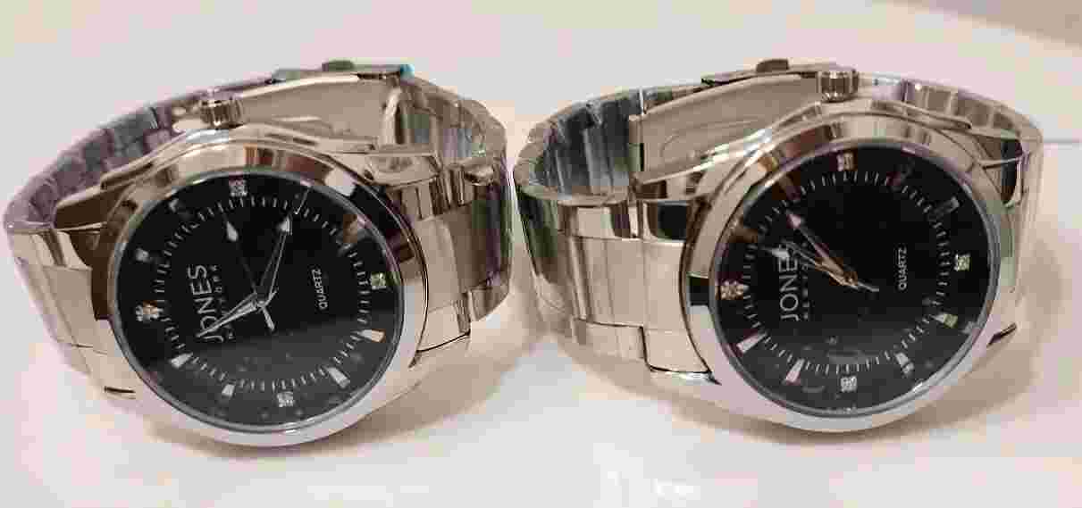 2 x Jones New York Stainless Steel Alexander Men’s Watch NWT No Box Ships Free