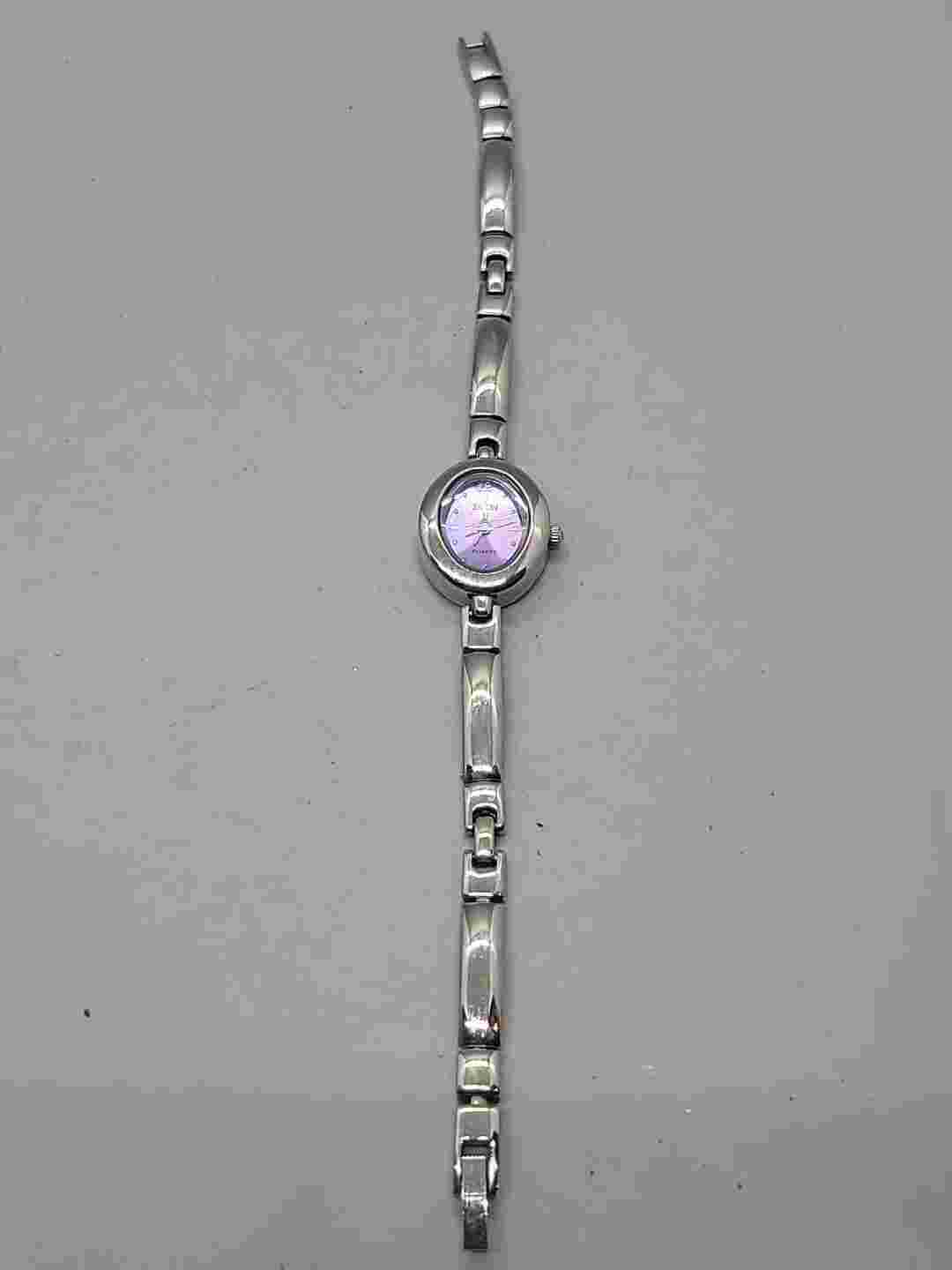 Ladies Zeon Quartz Watch Purple Face Working D21576