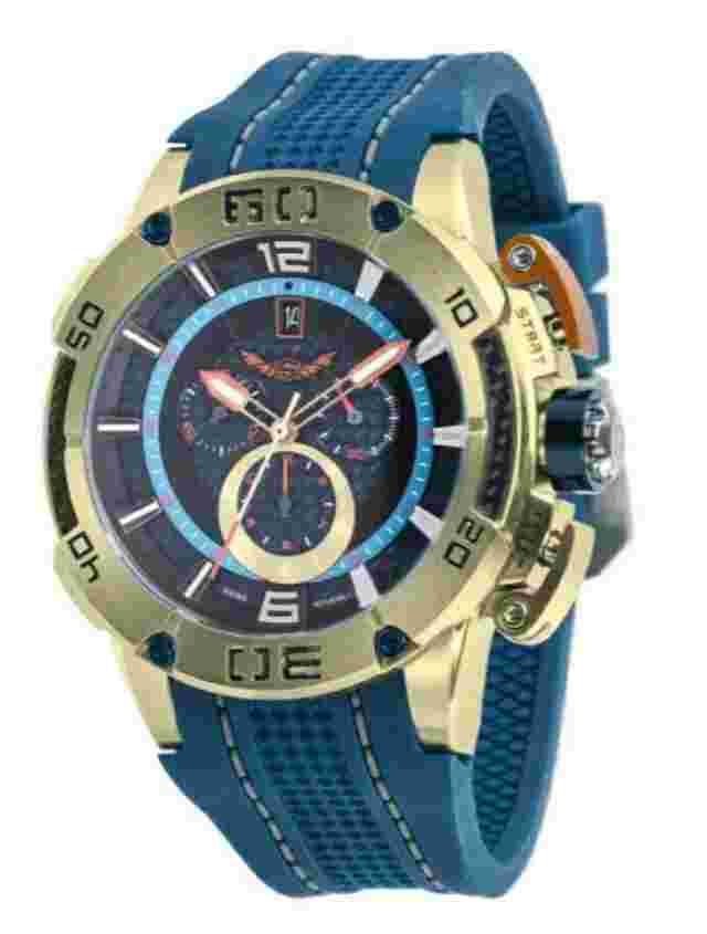 Infinity Swiss Chronograph Divers Watch With Silicone Strap Large Oversize 52mm