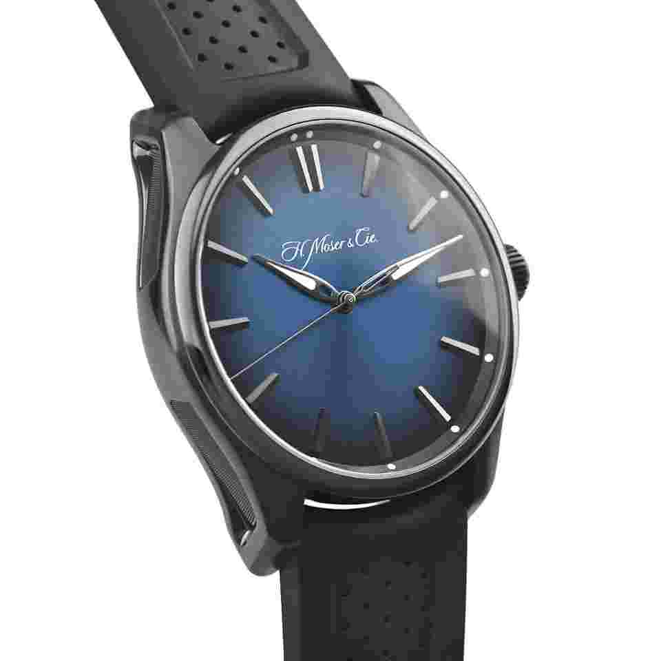 H. Moser Pioneer Center Seconds Funky Blue watch men TO06515