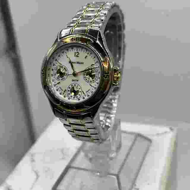 HUGO MAXX 18K GOLD UNISEX Chronograph 3 Dials WATER & SHOCK RESISTANT New Batter