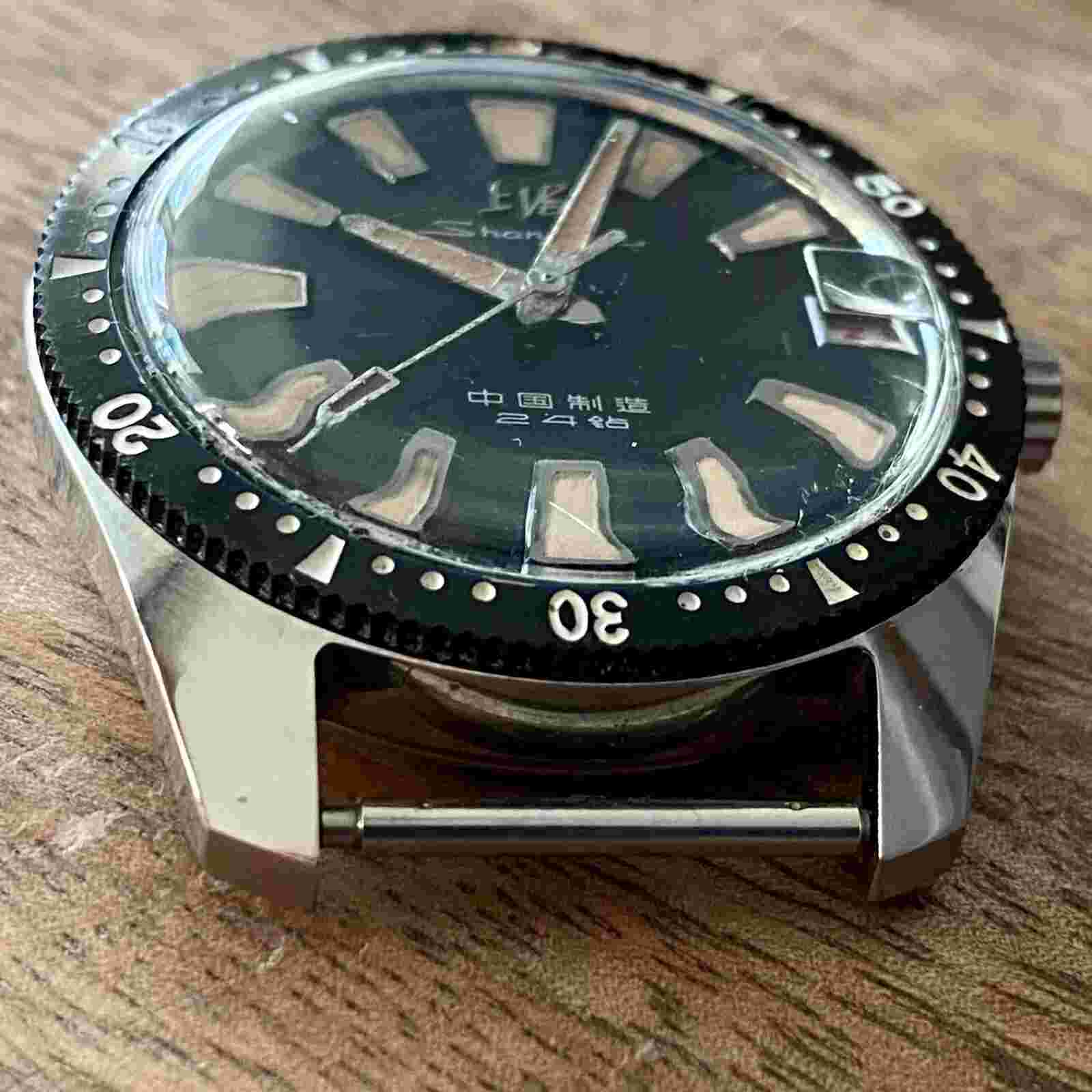 Vintage {Prof. SERVICED} ShangHai 114 Diver SS4 Chinese Military Watch (0388)