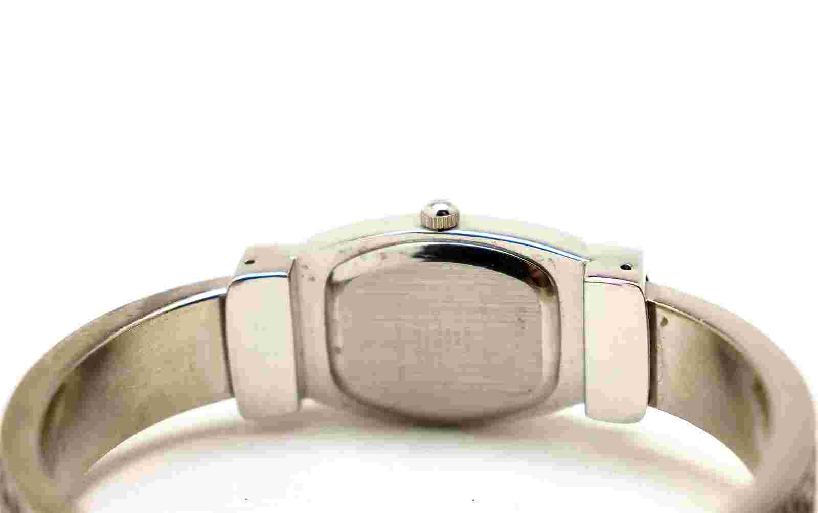 MZ Berger Silver Tone Cuff Bracelet Women's Watch NEEDS Battery