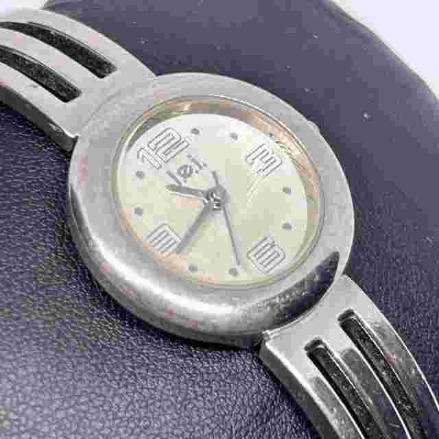 Lei Silver Tone Stainless Steel Women’s Analog Watch