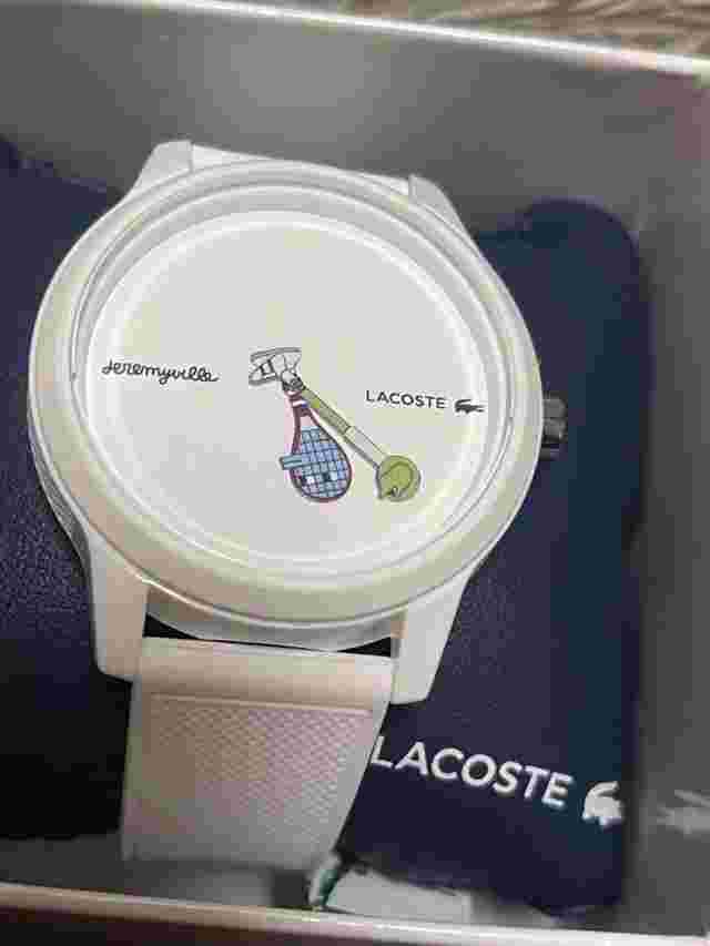 Jeremyville Lacoste collaboration tennis watch new 2411M*