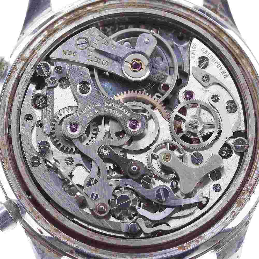 Gallet Cal.72 Vintage Chronograph black Dial Hand Winding Men's Watch_794895