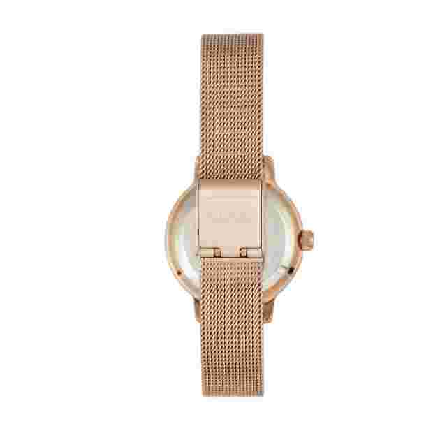 Sophie and Freda Cambridge Crystal Rose Gold Mesh Bracelet Watch Sf4102