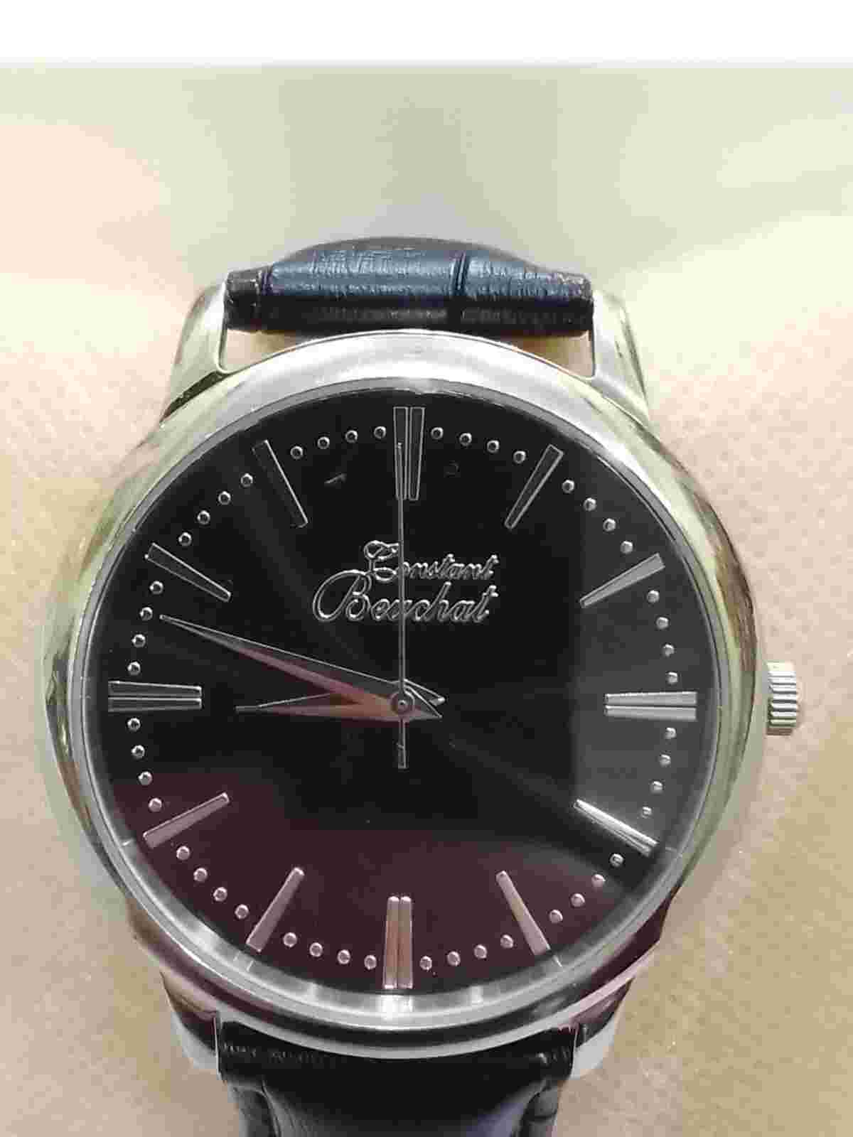 Incm By Constant Beuchat Chronographs Mens Watch Etanche 3 Atm Steel Tout Acier