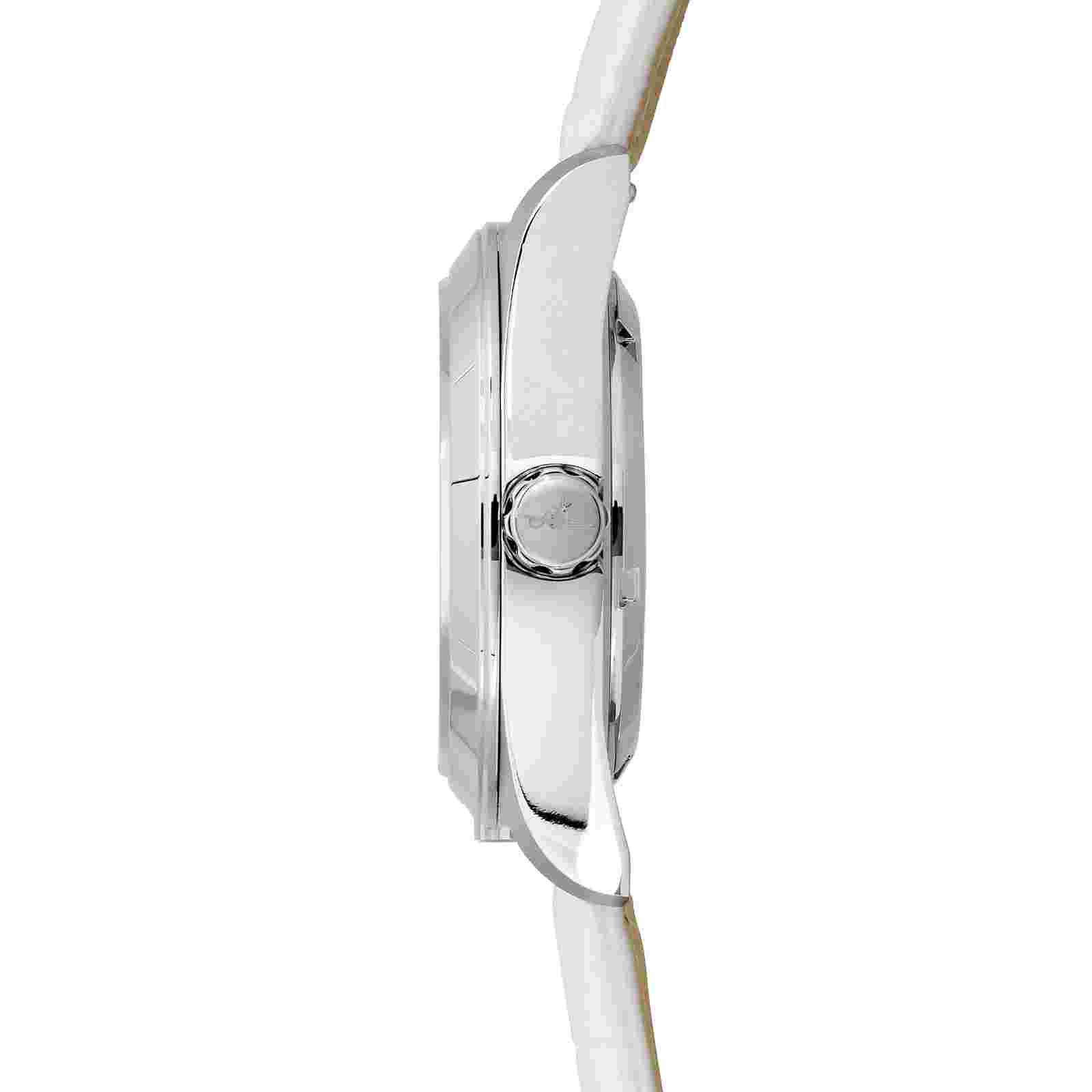 Abingdon Amelia Cloud White GMT Pilot Watch with White Leather Strap AM-CW
