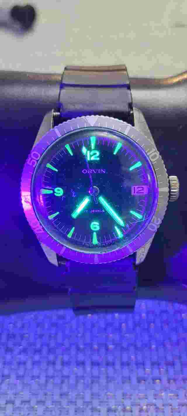 Vintage 1960s Orvin Diver For Sears Roebuck and Co. 17 Jewels Manual Men's Watch