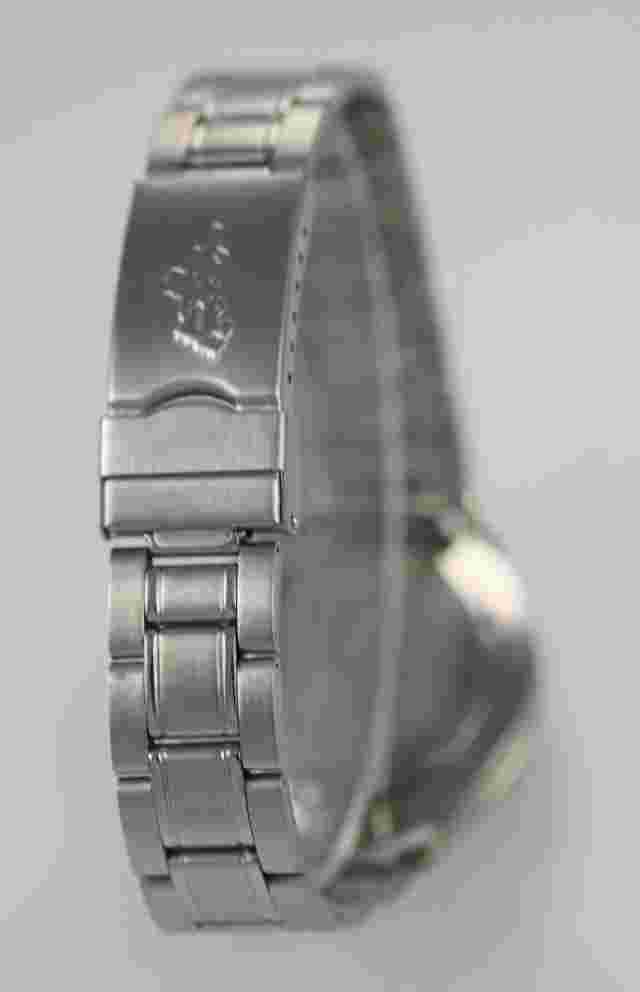 Hollywood Riding Club Black Mens Stainless Silver Date 30m Quartz Battery Watch