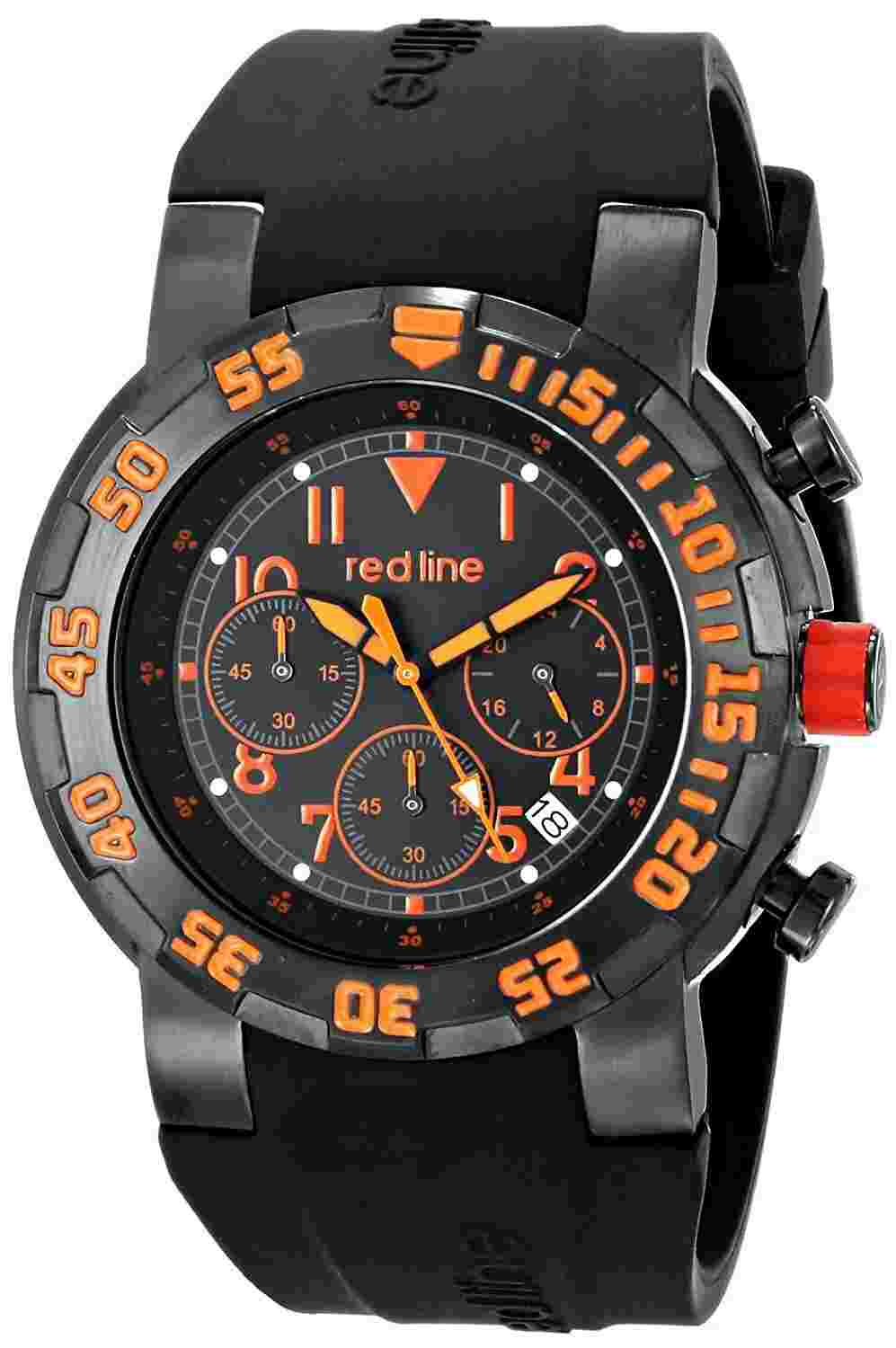 Red Line Men's RPM Black Dial Black Silicone Watch RL-50027-BB-01OR