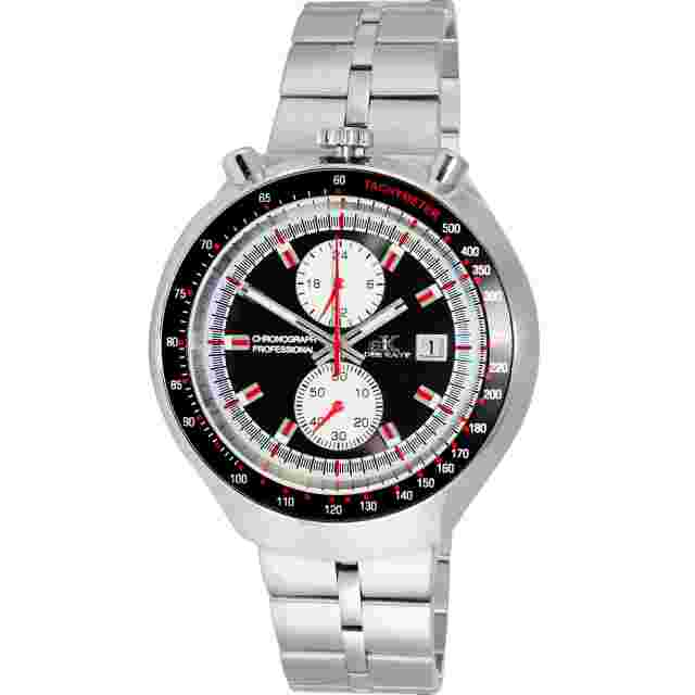 Adee Kaye Men's Muscle Black Dial Watch - AK5662-MBK