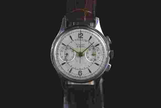 Soviet vintage men's mechanical wristwatch  Chronograph POLJOT (1 MCHZ Kirov)