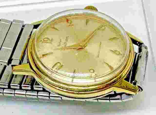 Men's Waltham Swiss Watch 7J OXM 1686 GF Case SS Band Works