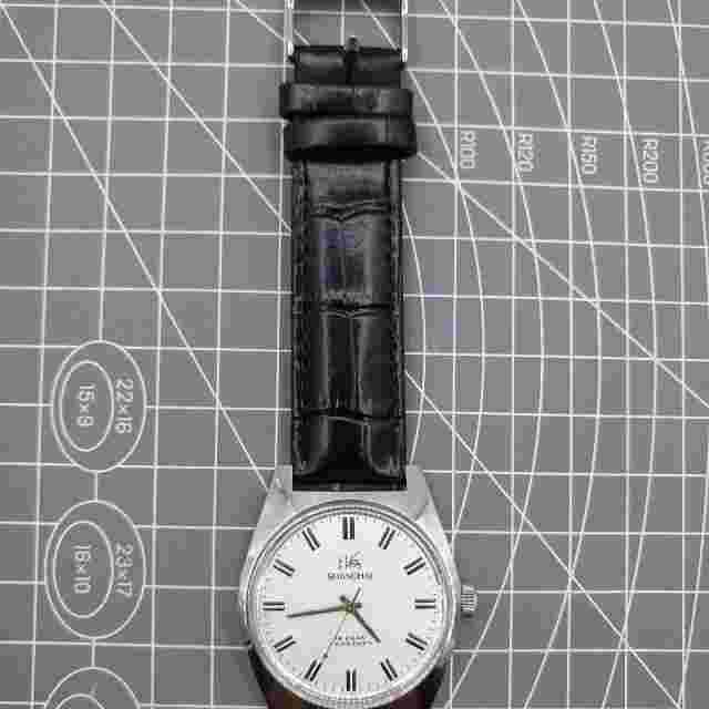 38mm Shanghai Factory Made Manual Mechanical Watch White Dial 3 Hands 19 Jews