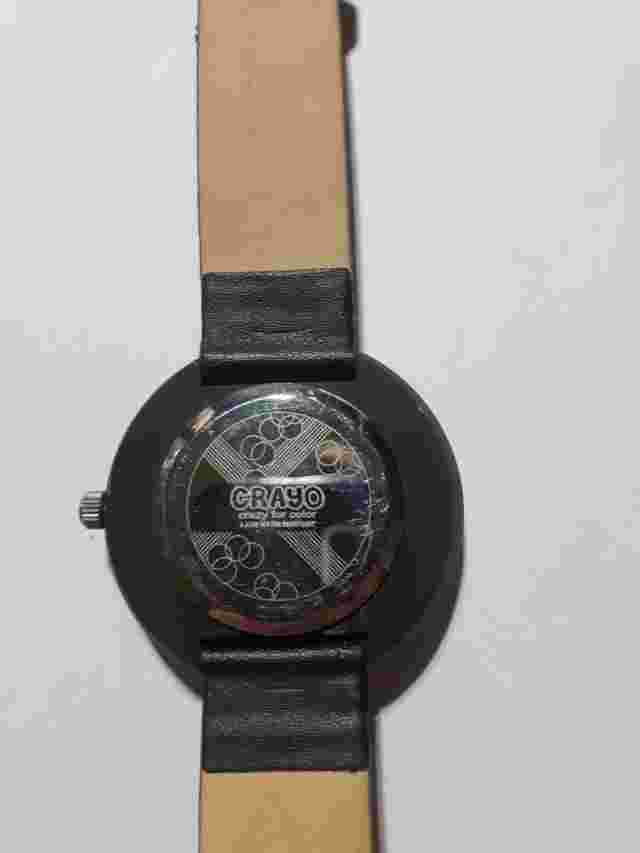 Crayo 3 ATM Water Resistant Watch Faux Leather Strap Adjustable TESTED