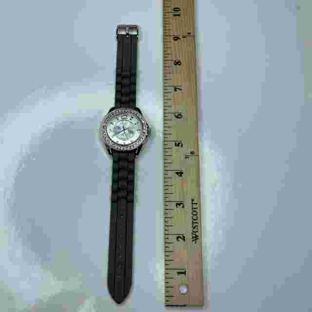 E Kim Rogers F02404GR Crystals Silver Gray Jelly Mother Pearl Stainless Untested