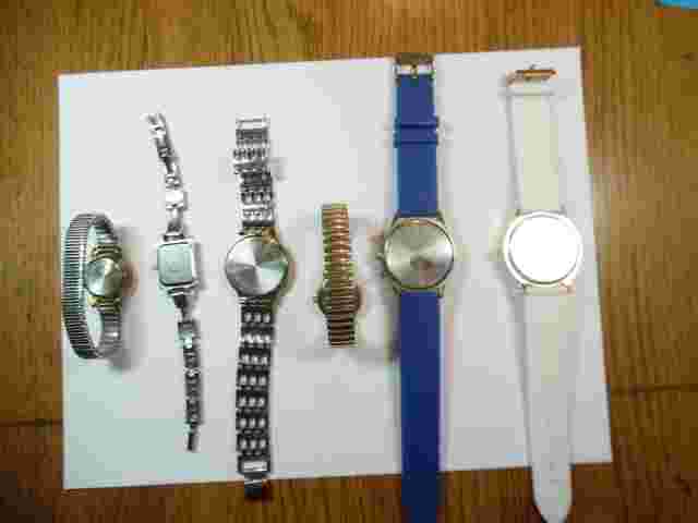 6 Lot Watches Darice 100ft Water Resistant Quartz 160-35H