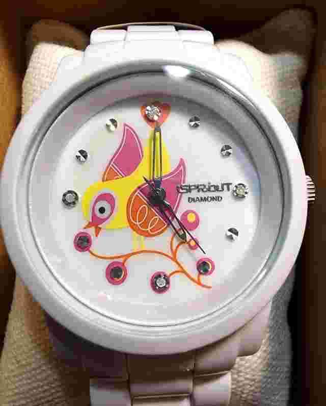 Sprout Woman's Eco Friendly Watch, Biodegradable Corn Resin Case