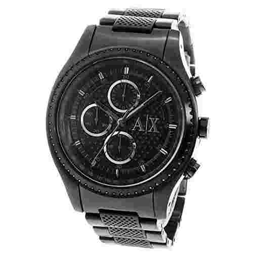 Armani Exchange AX1605 Active 45mm Men's Chronograph Black Stainless Steel Watch