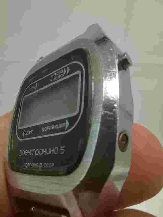 Elektronika 5 Электроника Wristwatch USSR Soviet Russia no-working