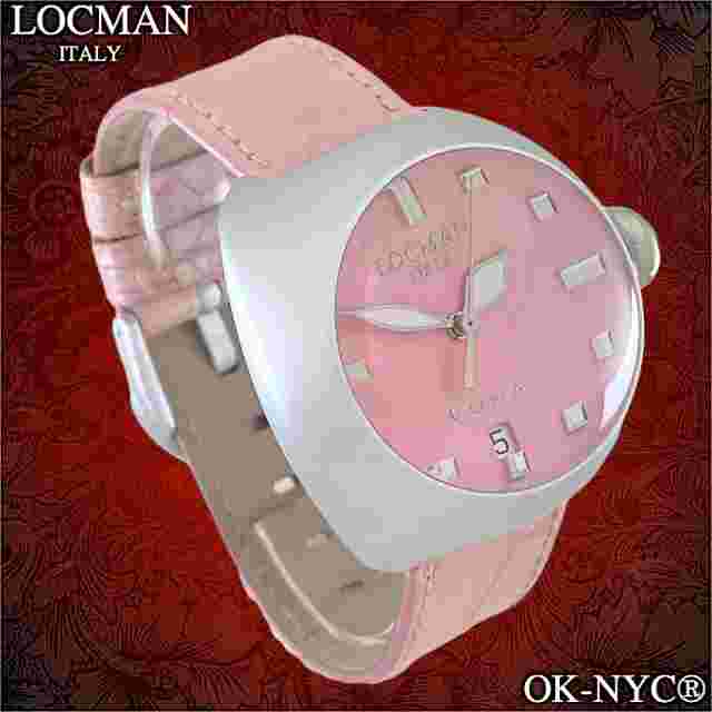 LOCMAN LUNA Ref 041 Watch Alligator Strap W/R 3 ATM Date Aluminum Case 41 mm