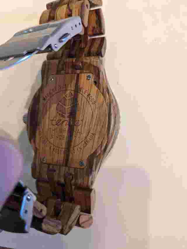 Tense Yukon Wood Timepiece - Model J5200Z - Zebrawood