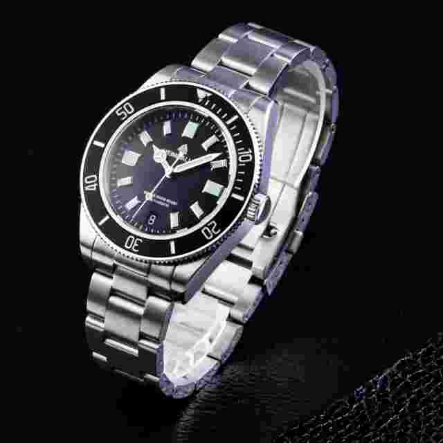 HEIMDALLR Watches Sapphire Mirror 200M Water Resistance Luminous Automatic Watch