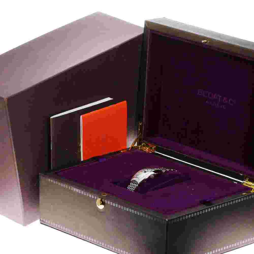 BEDAT&Co No.3 B384.021.600 Diamond Bezel Silver Dial Quartz Ladies Watch_678658