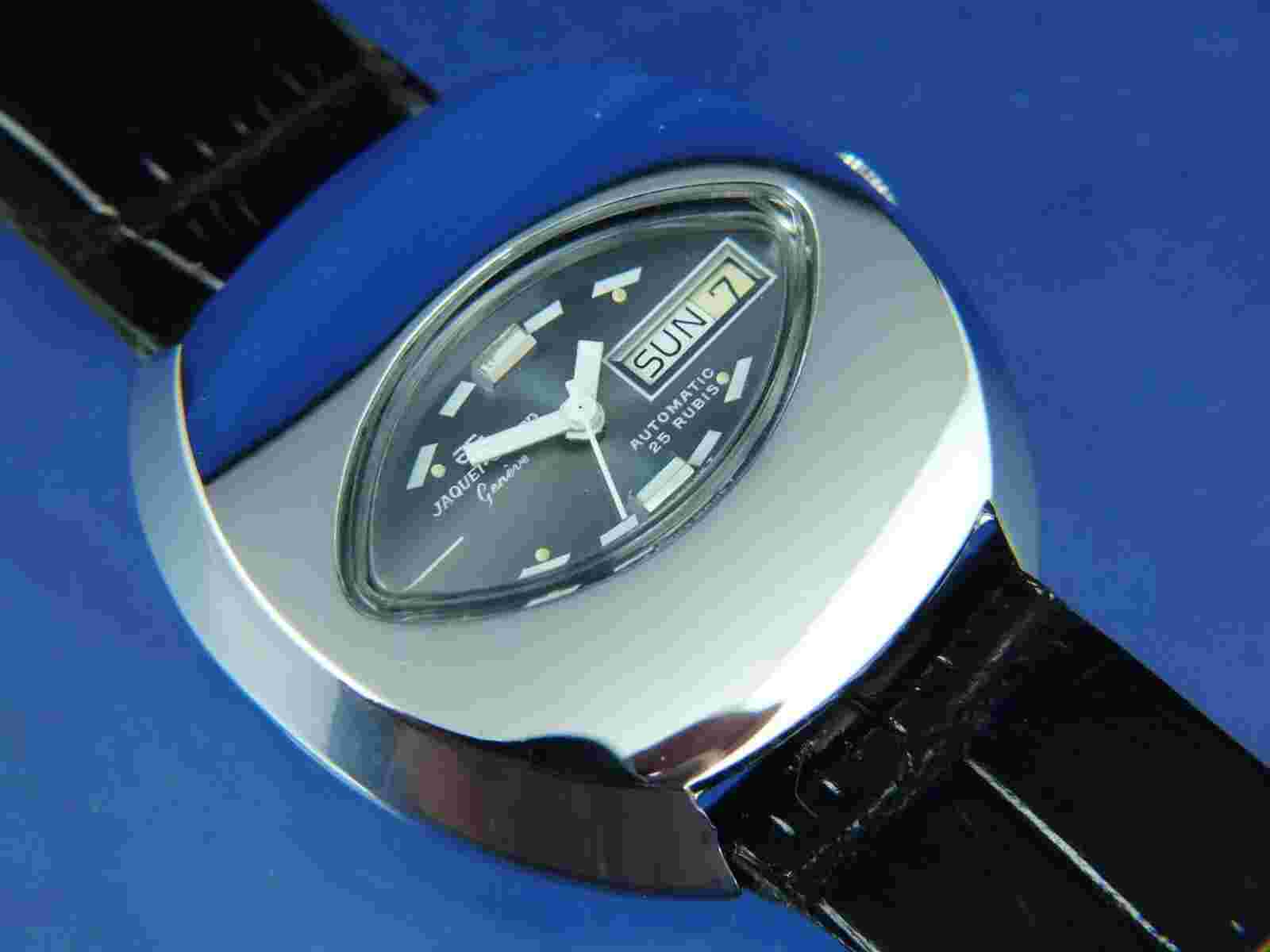 Jaquet Girard Automatic Watch 1970s NOS Vintage Swiss AS 2066 Awesome NEW OLD