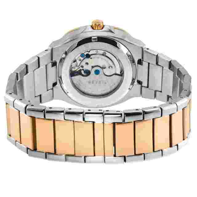 Gv2 By Gevril Mens 18116B Potente Swiss Automatic Two Tone IPRG Steel Date Watch