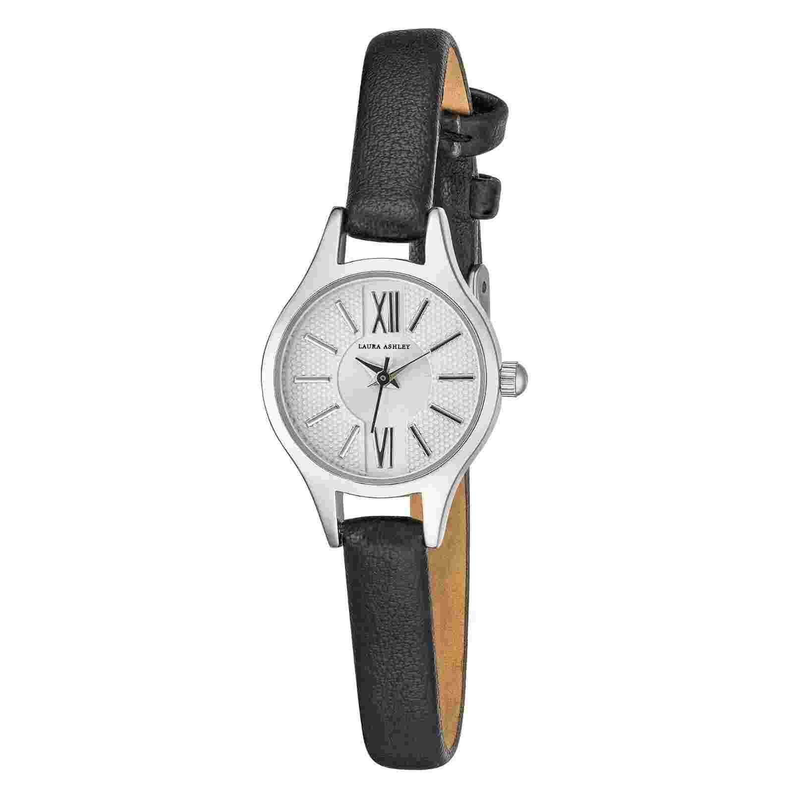 Laura Ashley Women's Petite 23mm Vegan Leather Strap Watch