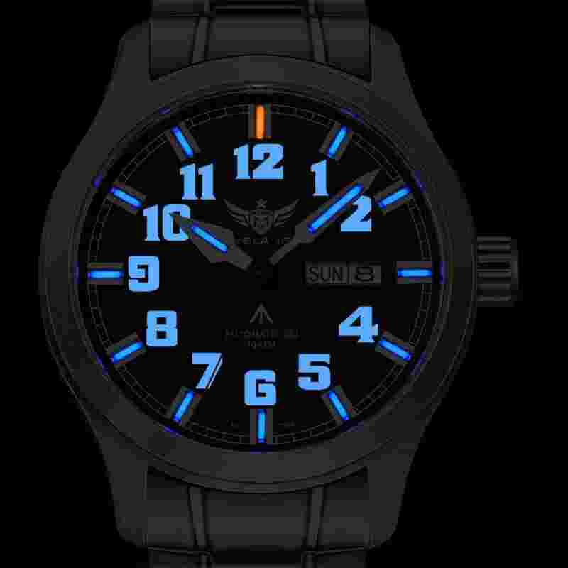 YELANG Men Diver Watch 42mm Pilot Automatic Wristwatch Luminous 10ATM NH36 Sport
