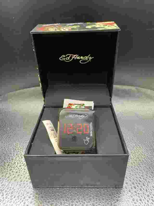 Ed Hardy Men's Multicolor Silicone Strap Watch