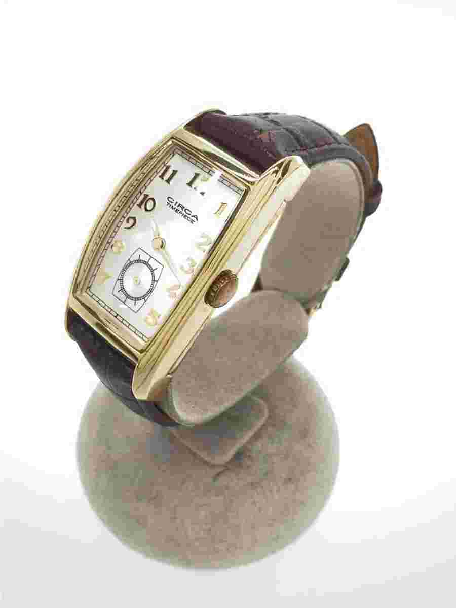 CIRCA Quartz Analog Leather Watch CT116T Near Mint JAPAN
