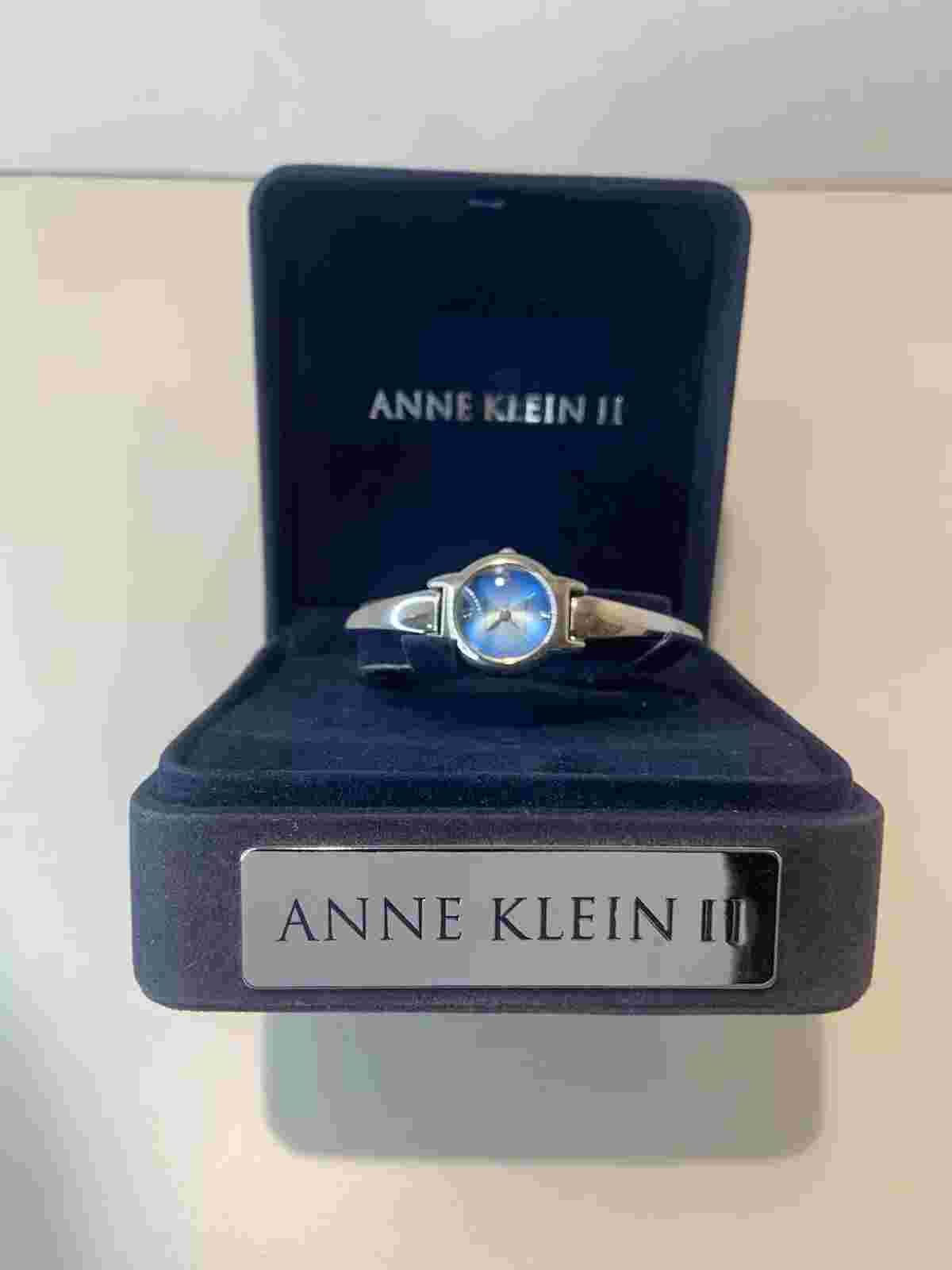 Anne Klein II Women's Silvertone Quartz Watch, Clasp Band, Blue-fade Face