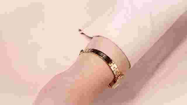 Gold-plated vintage women's wristwatch ZARYA, 17 jewels, USSR mechanical watch
