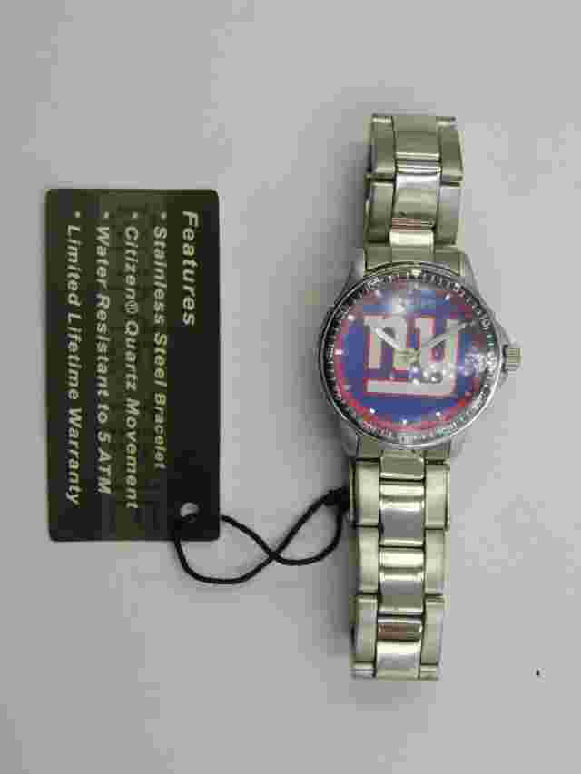 NFL Officially Licensed New York Giants Ladies Quartz Wrist Watch